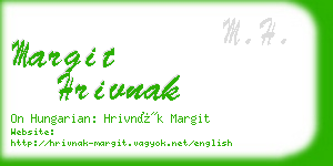 margit hrivnak business card